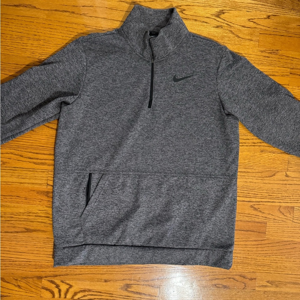 Grey Therma-Fit Nike Quarter Zip Pullover